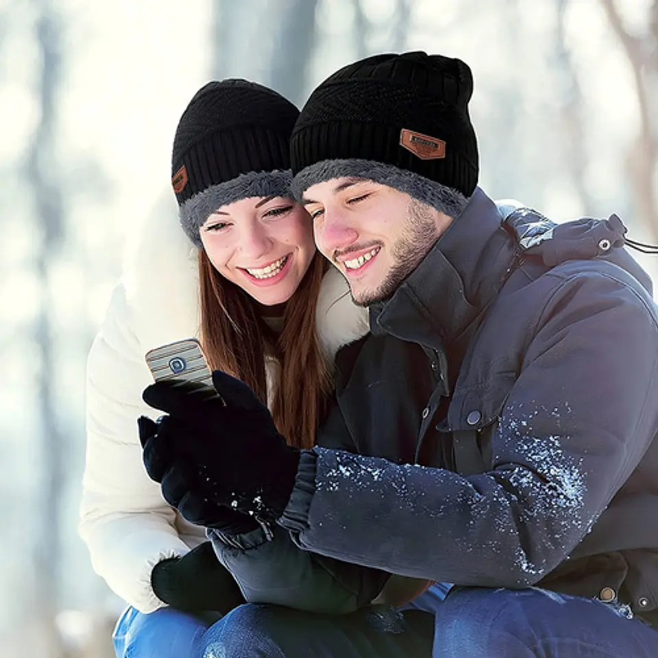 Set Calentador Gorro Mas Bufanda De Cuello Invierno Unisex 7
