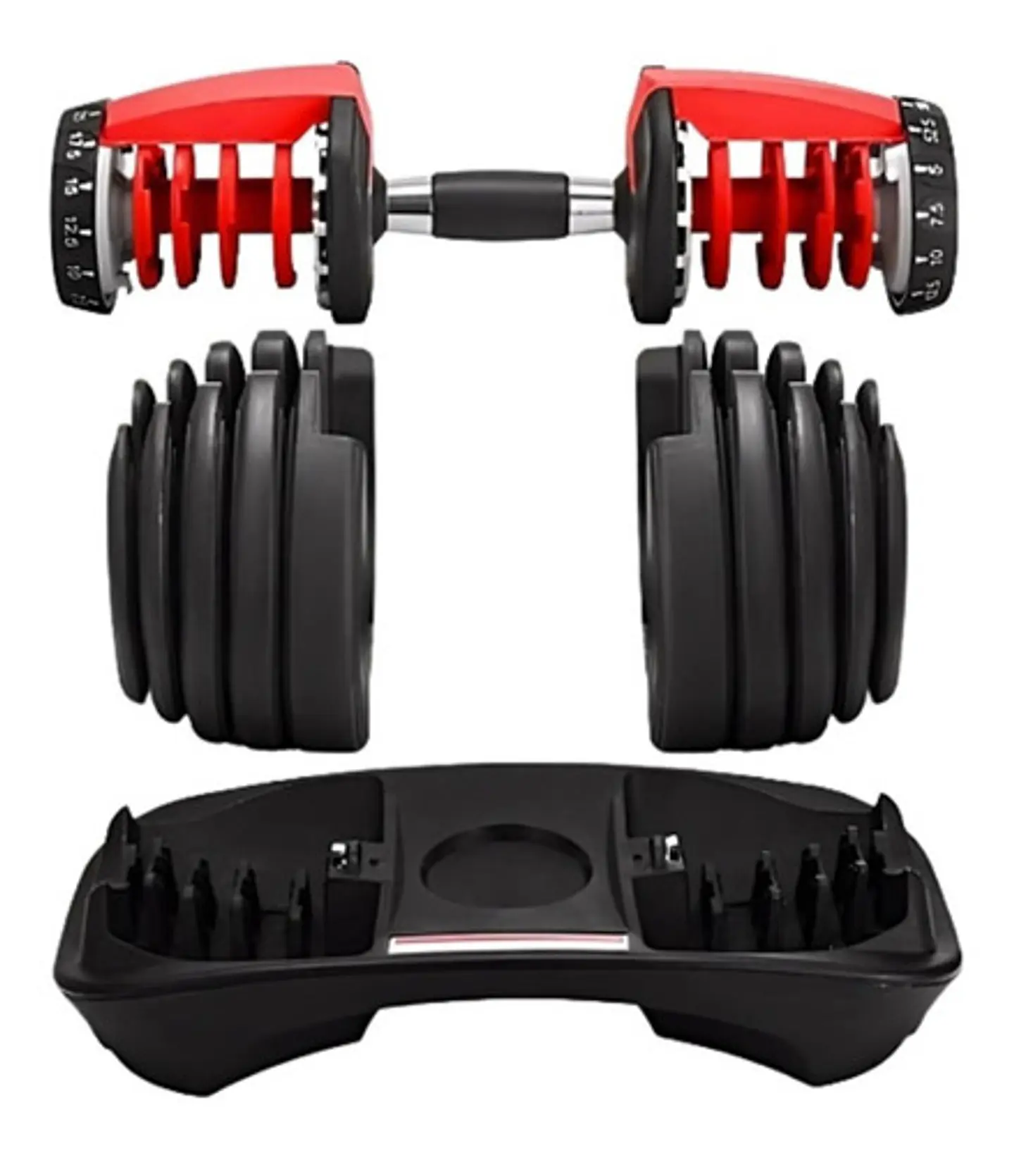 Set Mancuernas Ajustables De 30kg Total 7