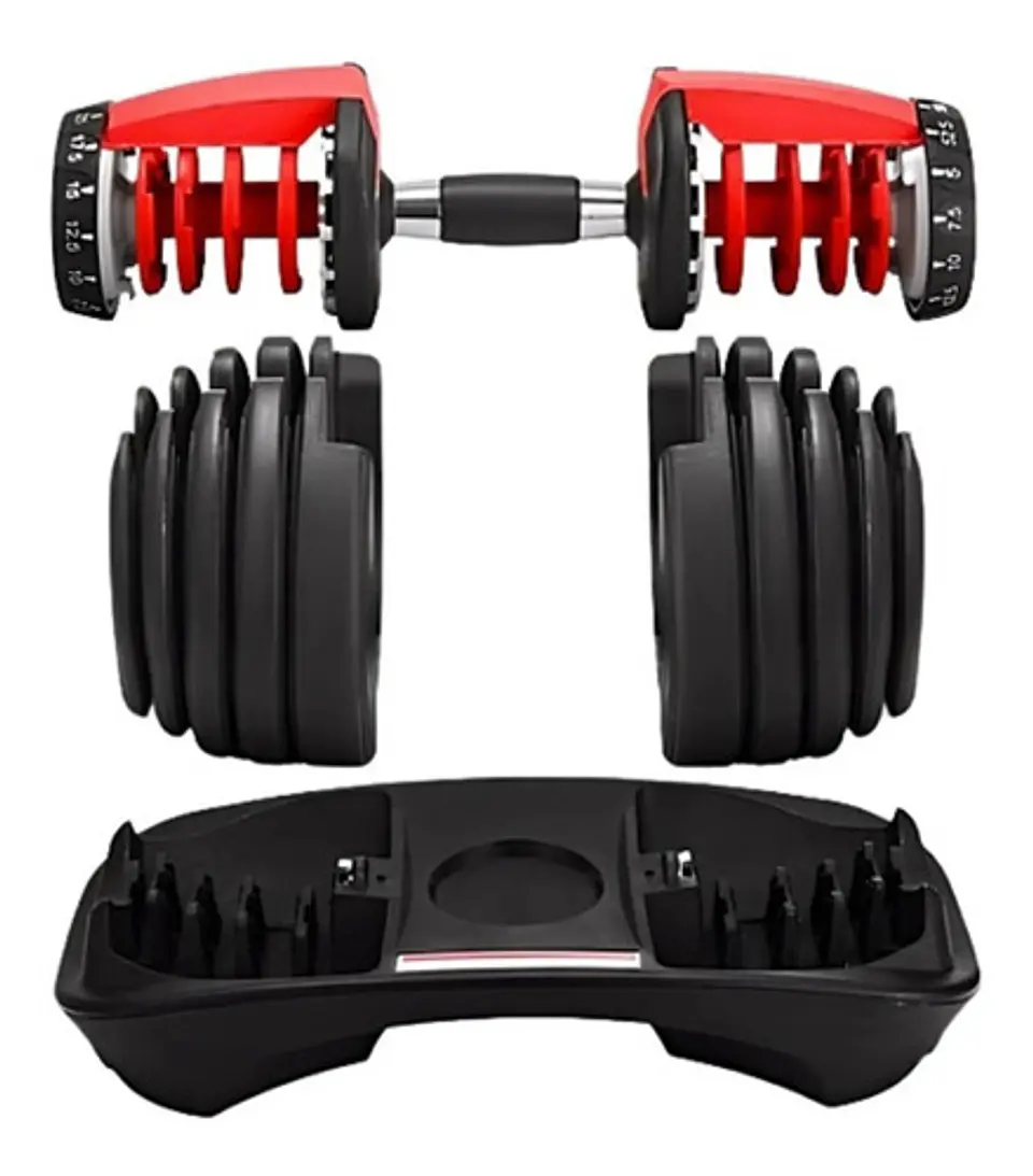 Set Mancuernas Ajustables De 30kg Total 7