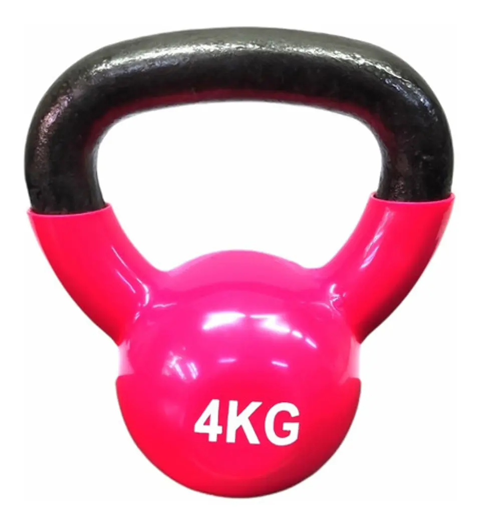 Pesa Rusa Kettlebell 4kg Acero Y Vinilo 1