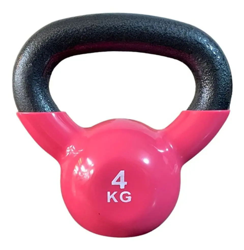 Pesa Rusa Kettlebell 4kg Acero Y Vinilo 4