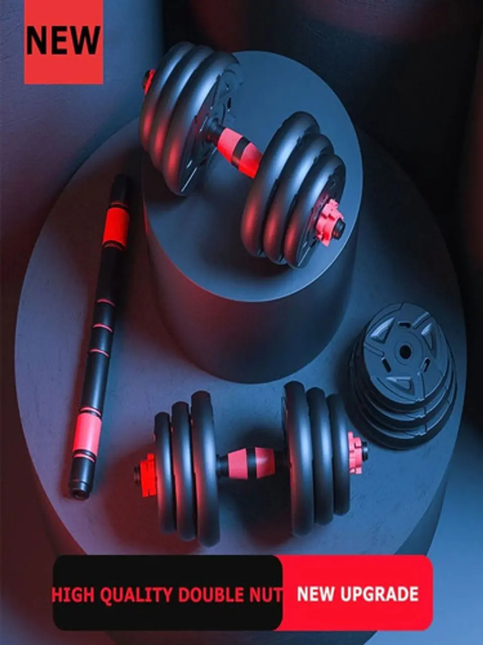 Set Mancuernas Ajustables De 20kg Total 9