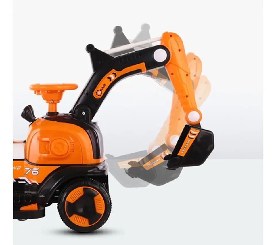 Excavadora De Juguete Eléctrica Recargable Para Niños 3