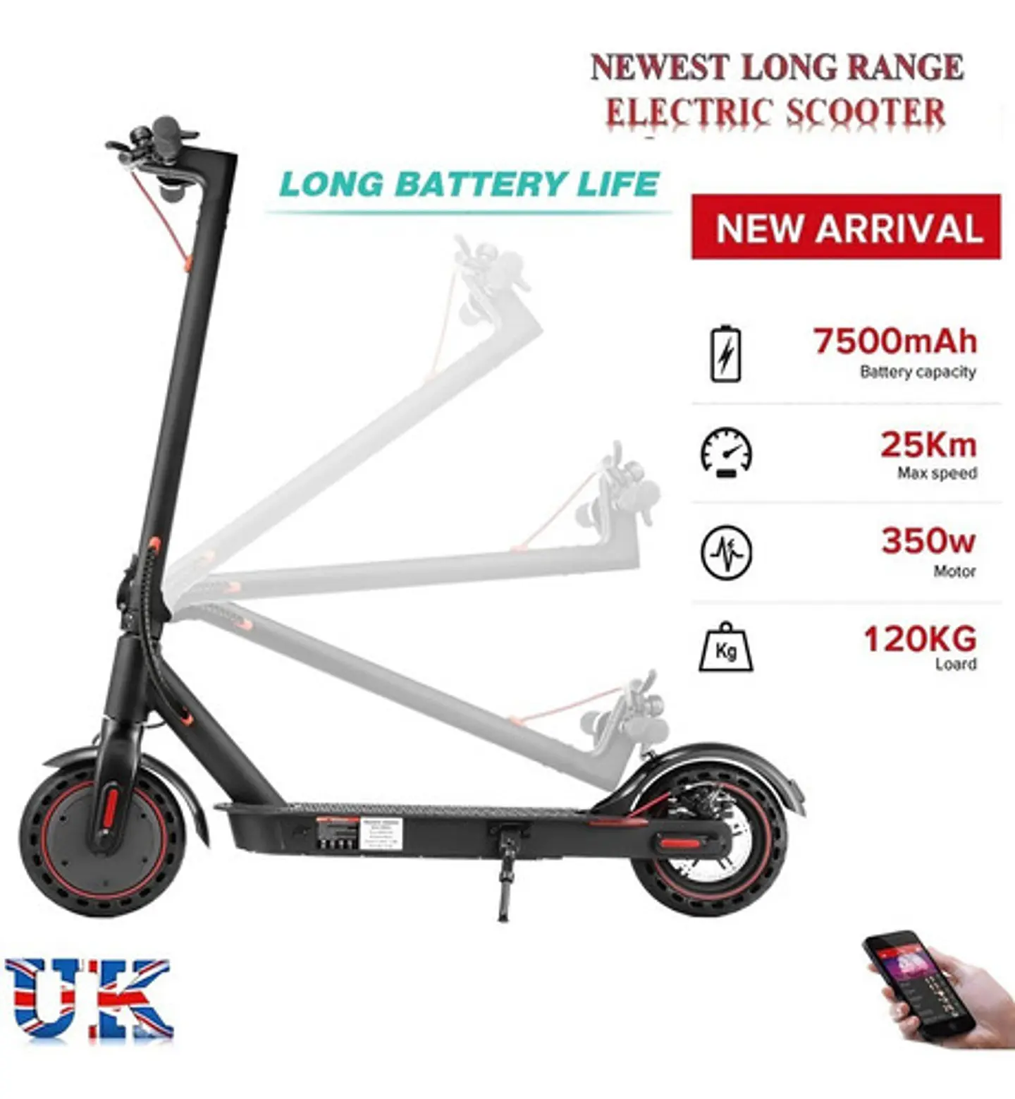Scooter Eléctrico Monopatin Plegable 6