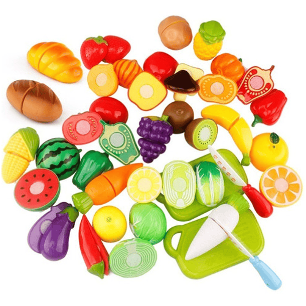 Juego Cuchillos Seguros Fruta Verduras Niños 2 Pzs Plástico