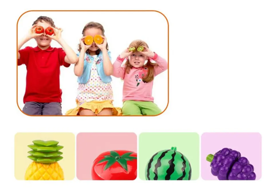 Juguete De Corte De Cocina De Frutas Y Verduras 29 Piezas 5