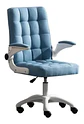Silla De Oficina De Tela Altura Con Ajustable Y Ruedas - Miniatura 1