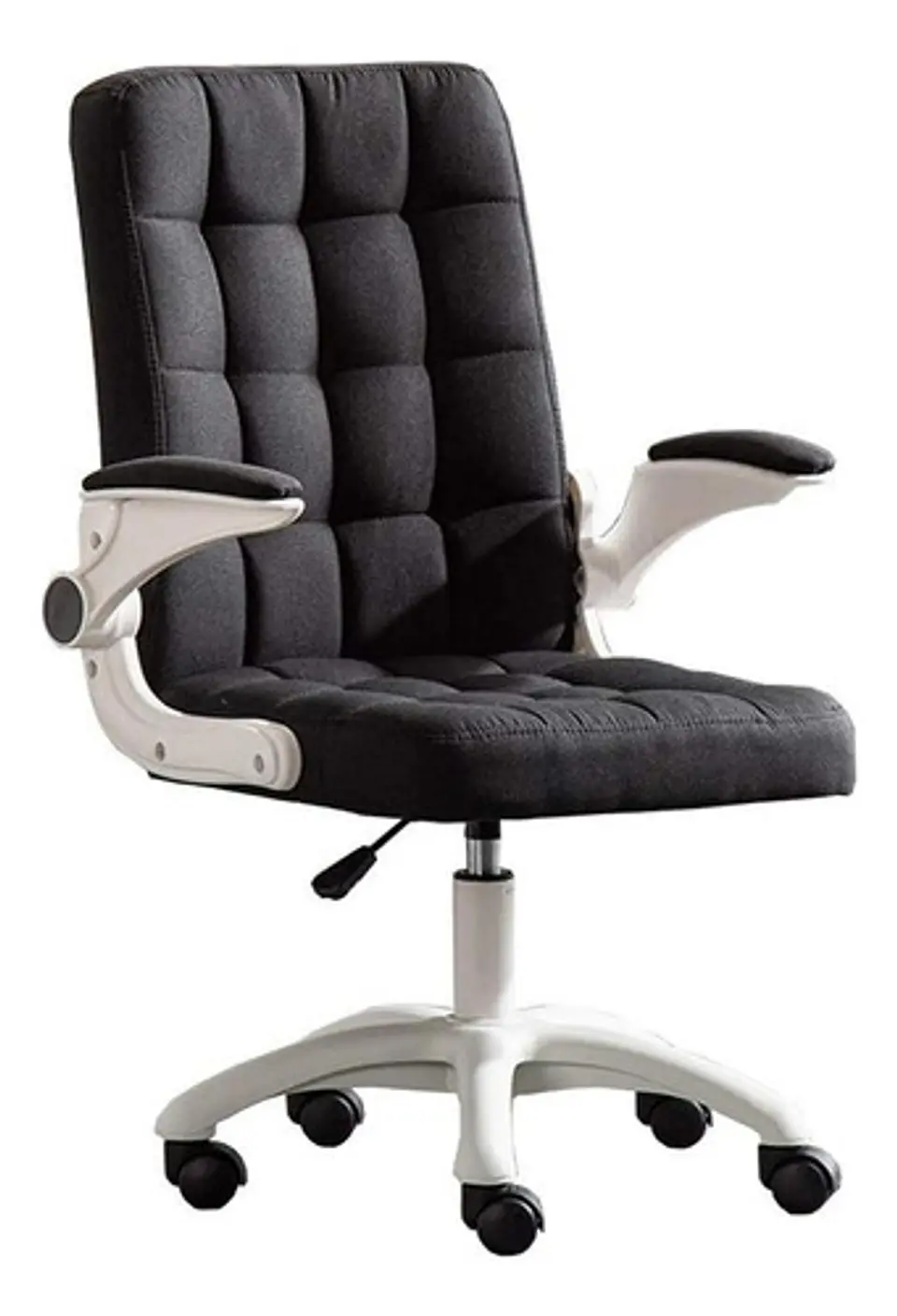 Silla De Oficina De Tela Altura Con Ajustable Y Ruedas 4
