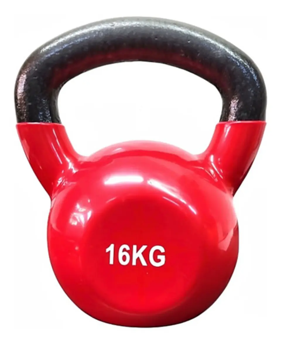 Pesa Rusa Kettlebell 16kg Acero Y Vinilo 1