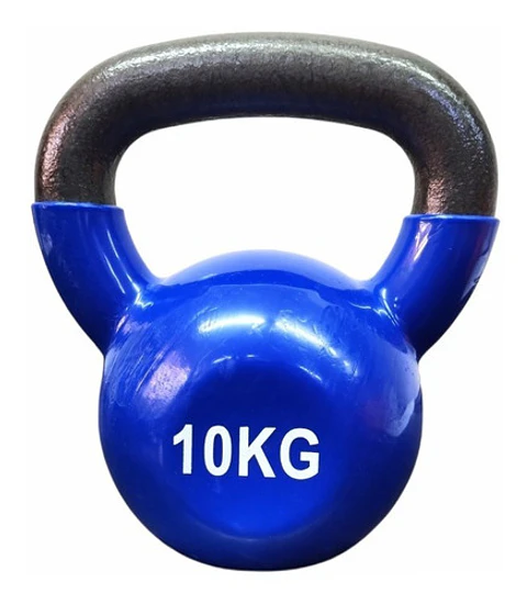 Pesa Rusa Kettlebell 10kg Acero Y Vinilo