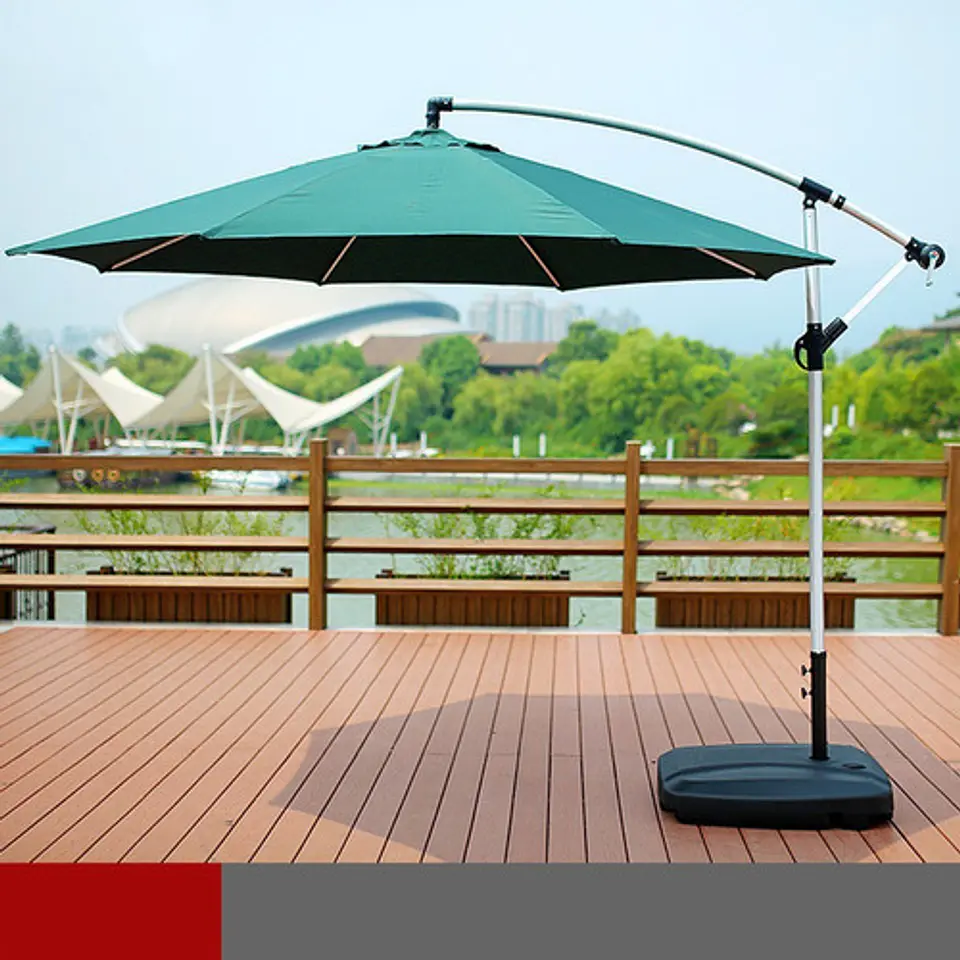Toldo Quitasol Parasol Lateral 3 M Sombrilla Con Base 12