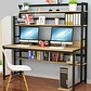 Escritorio Mesa Oficina Estudio De Madera Librero Biblioteca - Miniatura 2