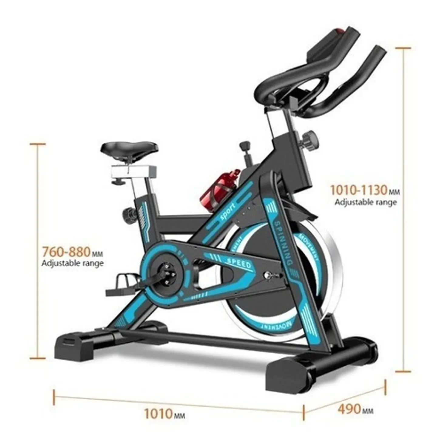 Bicicleta Spinning Disco 6 Kg Con Marcador Digital 2