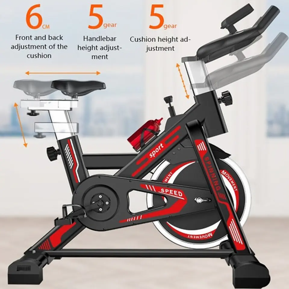Bicicleta Spinning Disco 6 Kg Con Marcador Digital 3