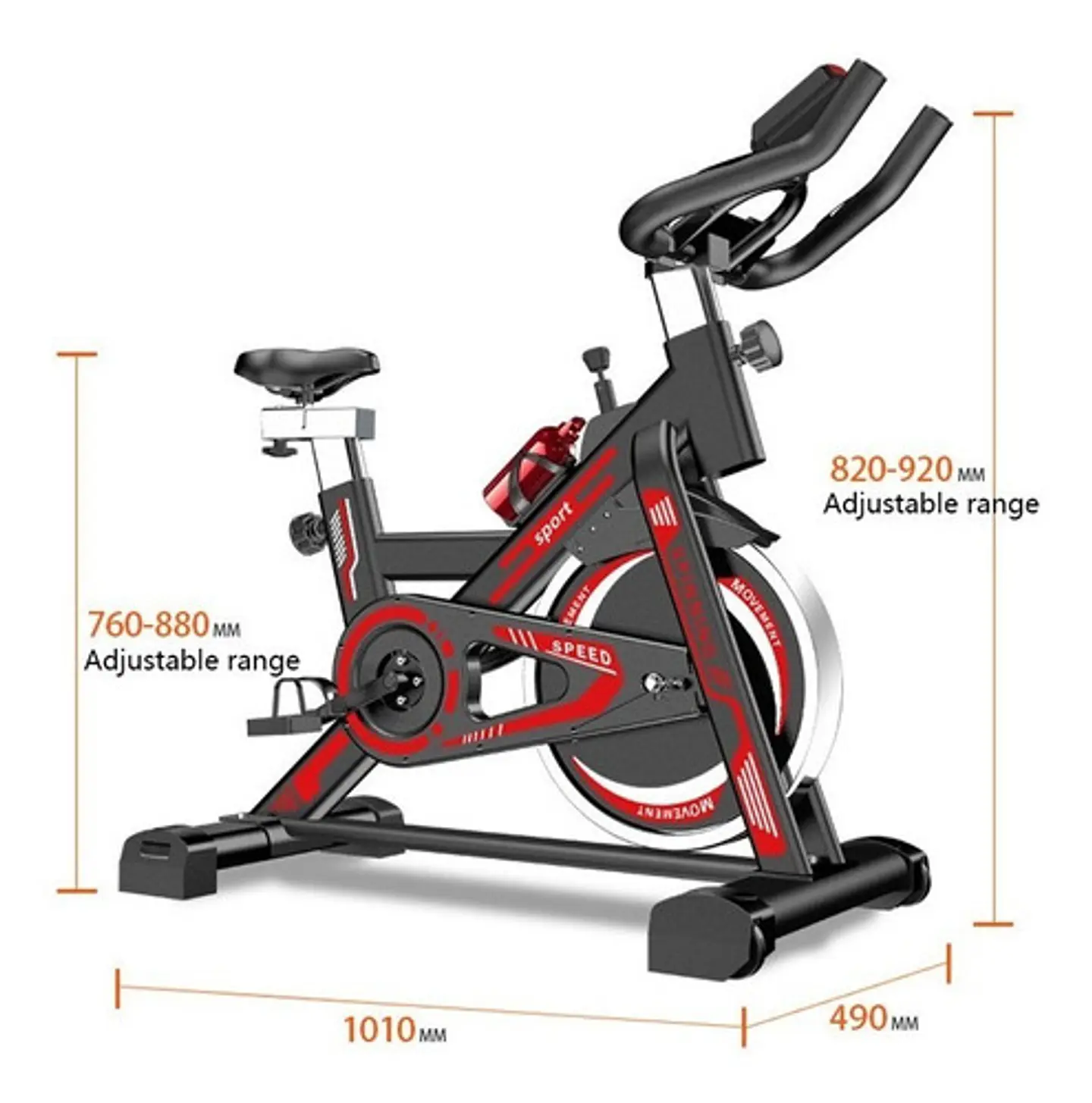 Bicicleta Spinning Disco 6 Kg Con Marcador Digital 7