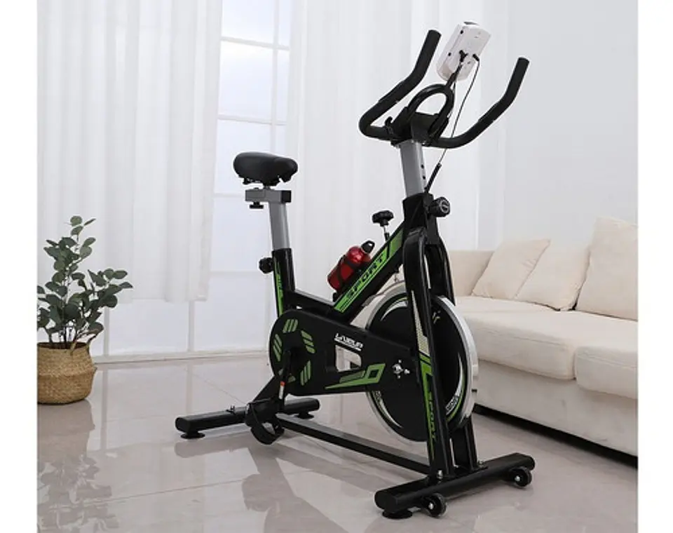 Bicicleta Spinning Disco 6 Kg Con Marcador Digital 12