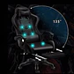 Silla Gamer Con Luz Rgb Reposapiés Y Masajeador Reclinable - Miniatura 10
