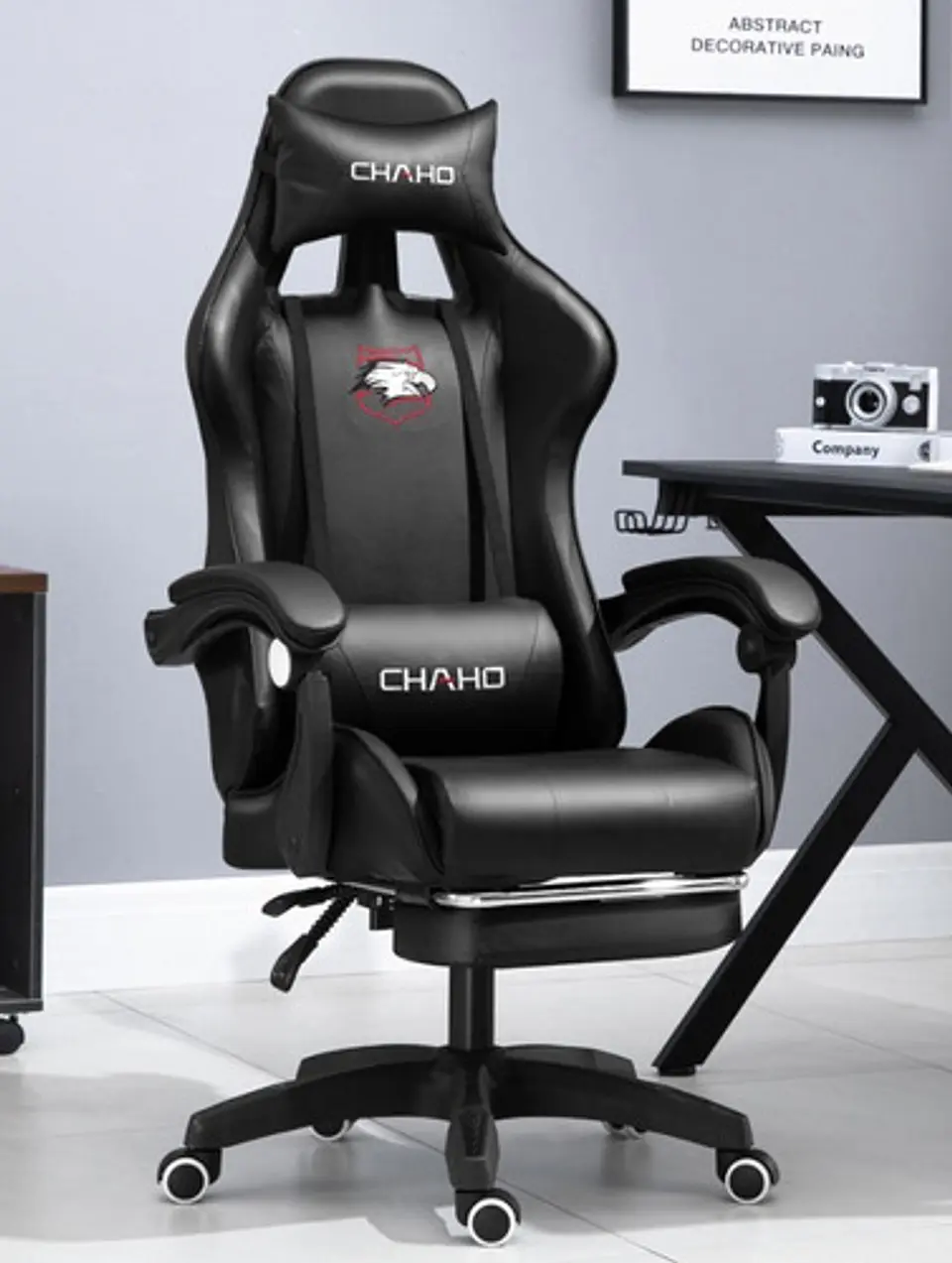 Silla Gamer Con Luz Rgb Reposapiés Y Masajeador Reclinable 15