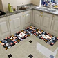 Set 2 Alfombra Cocina Piso Entrada Antideslizante - Miniatura 2