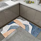 Set 2 Alfombra Cocina Piso Entrada Antideslizante - Miniatura 6