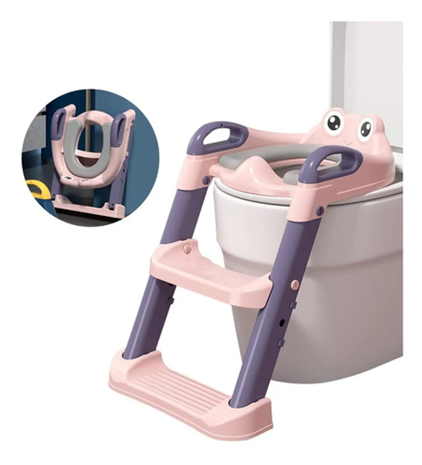 Asientos Adaptador Escalera De Inodoro Baño Wc Para Niños 1