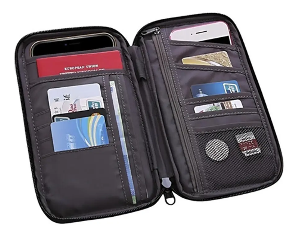 Billetera Portapasaporte Para Hombre Y Mujer 18