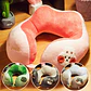 Almohada Cojín Cuello Cervical Viaje Auto Escritorio - Miniatura 10