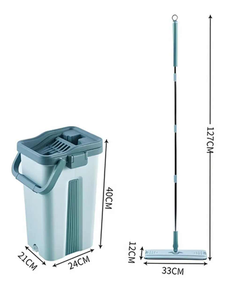 Trapeador Escurridor Mopa Rotativa Con Repuesto 6
