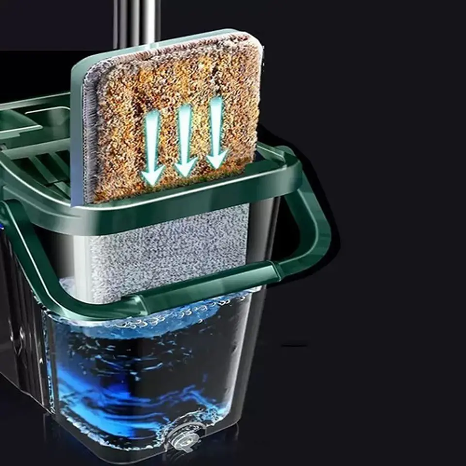 Trapeador Escurridor Mopa Rotativa Con Repuesto 11