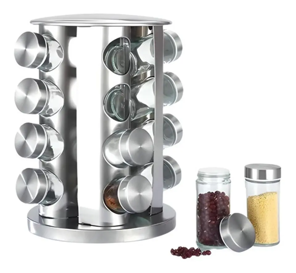 Rack Especiero 16 Botellas Con Rotacion 360° 4