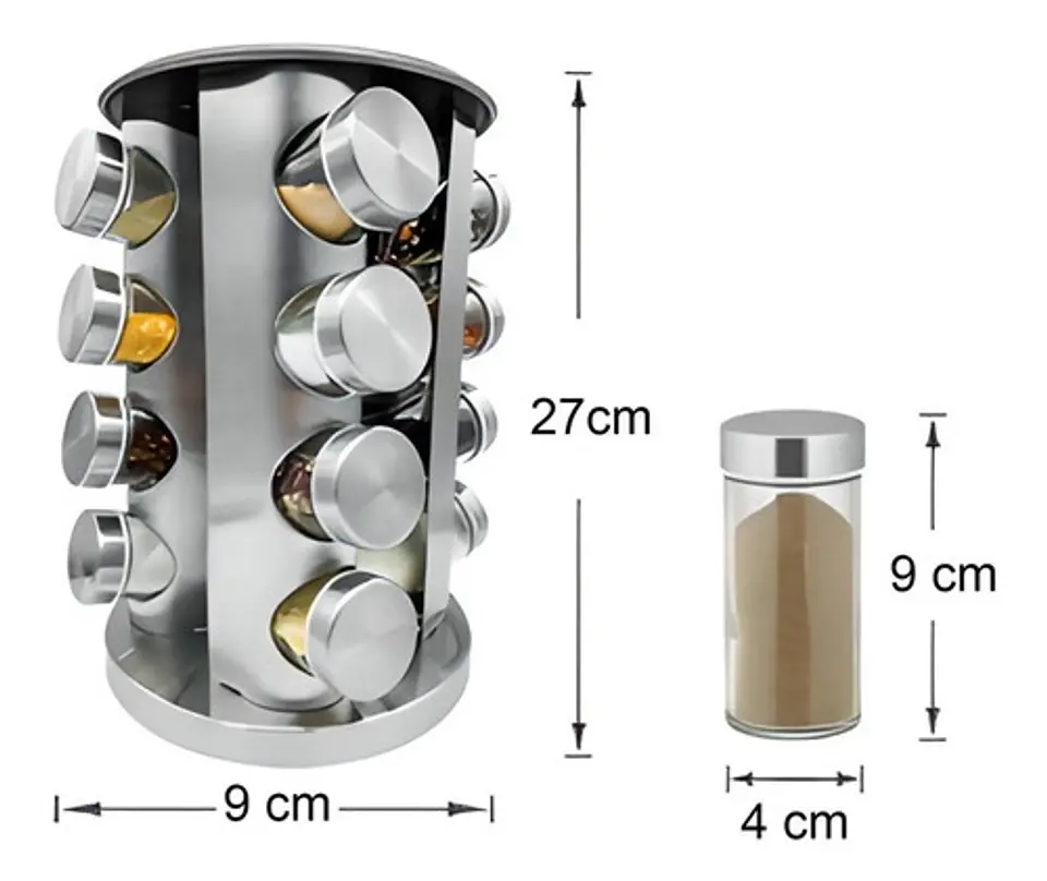 Rack Especiero 16 Botellas Con Rotacion 360° 5