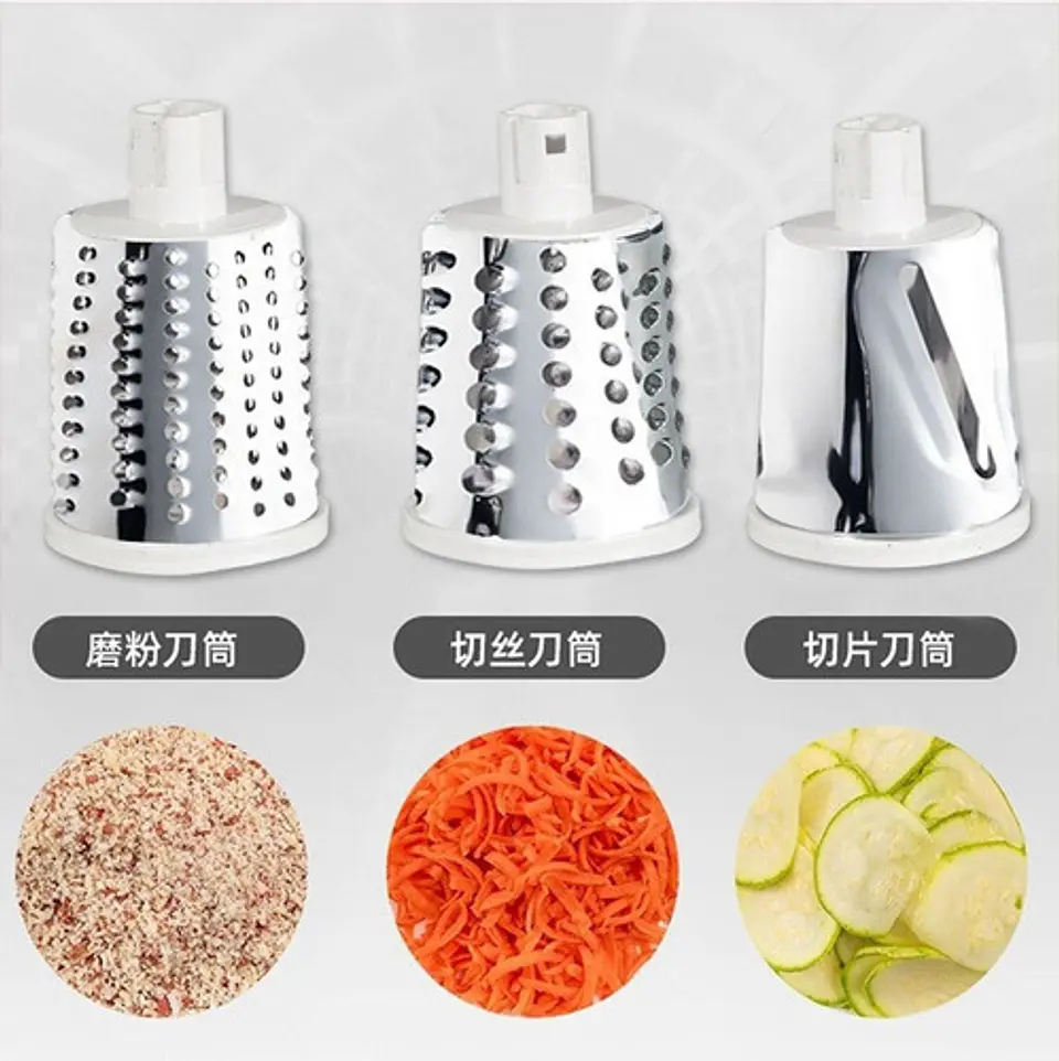 Cortador Rebanador Rallador Giratorio De Verduras Rodajas 13