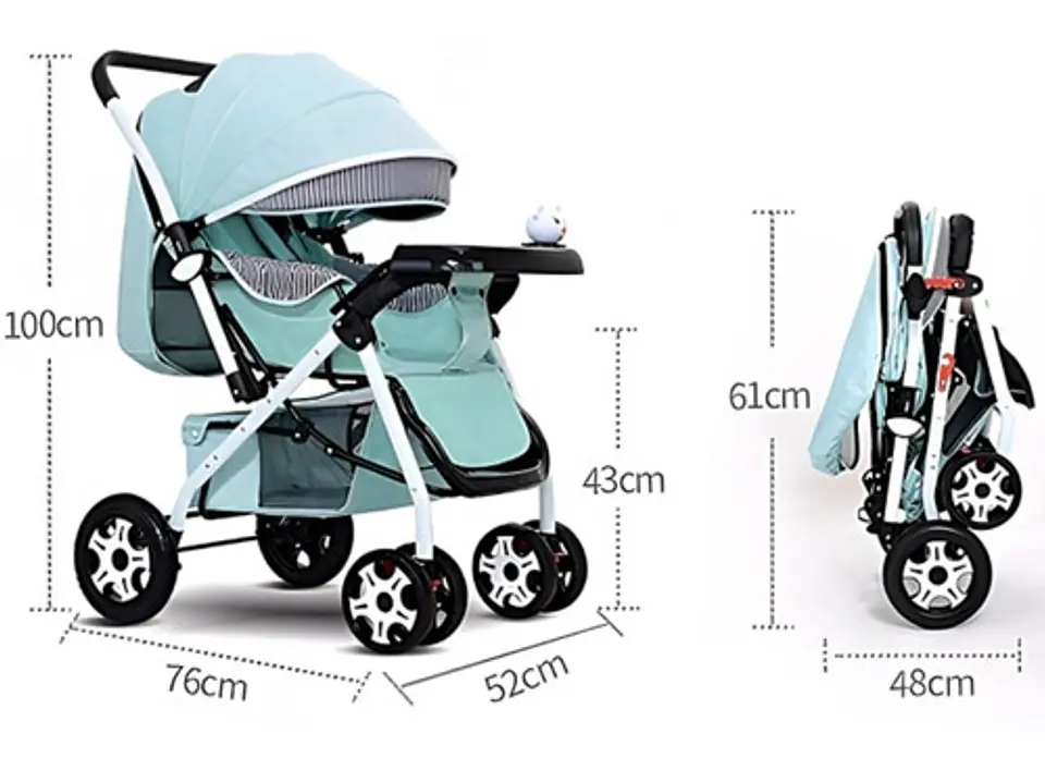 Coche De Bebé Paseo Plegable Con Bandeja 6