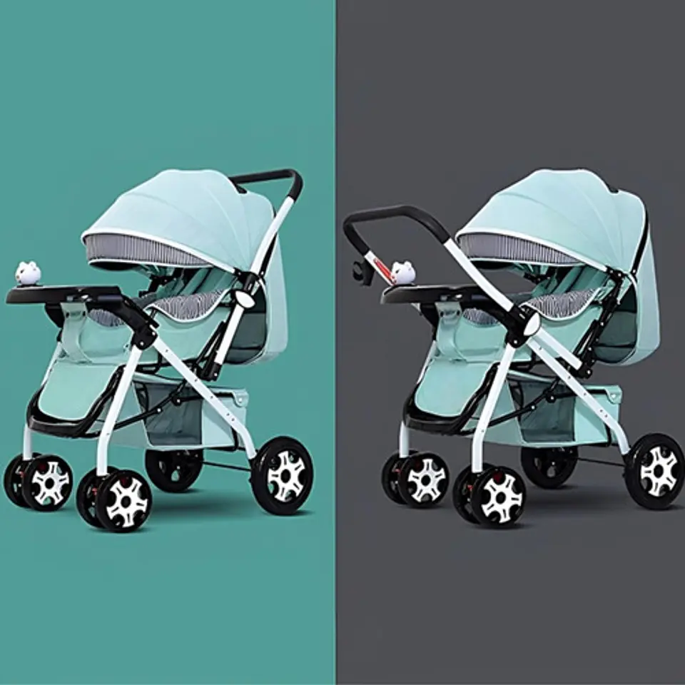 Coche De Bebé Paseo Plegable Con Bandeja 7