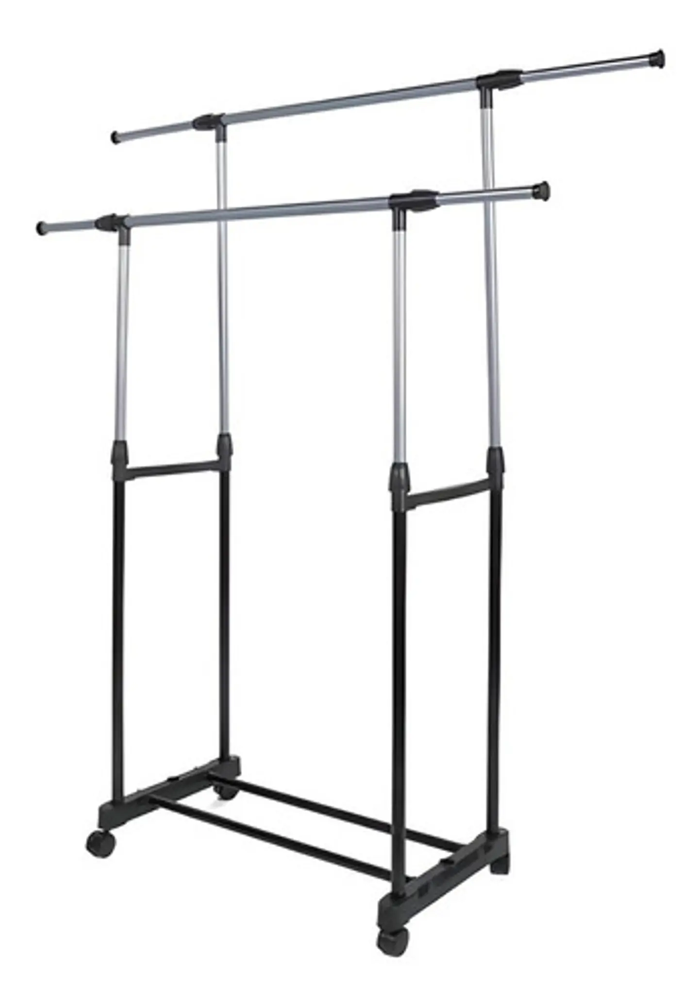 Tendedero Alargable Largo Ajustable Con Ruedas Para Ropa 1