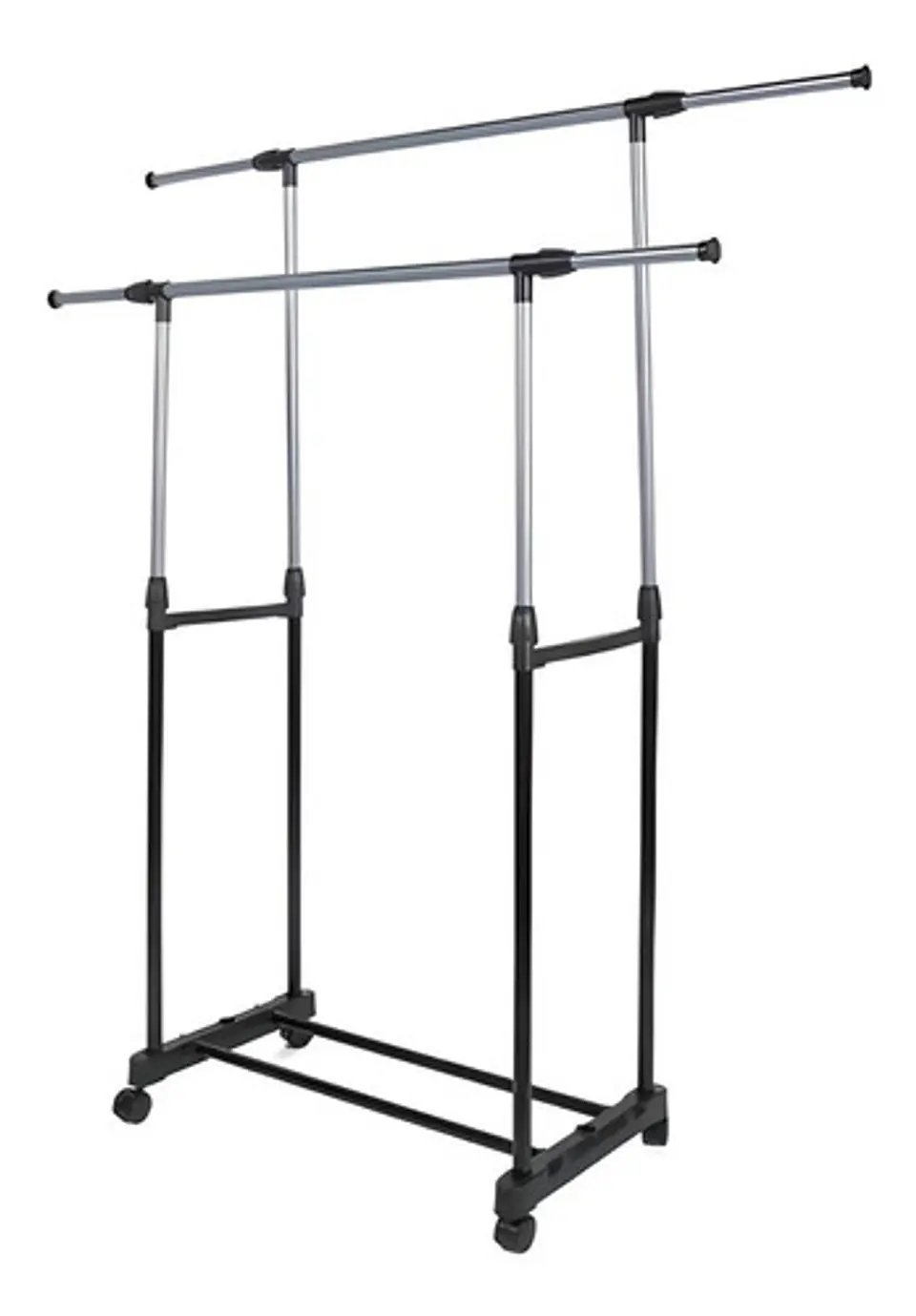 Tendedero Alargable Largo Ajustable Con Ruedas Para Ropa 1