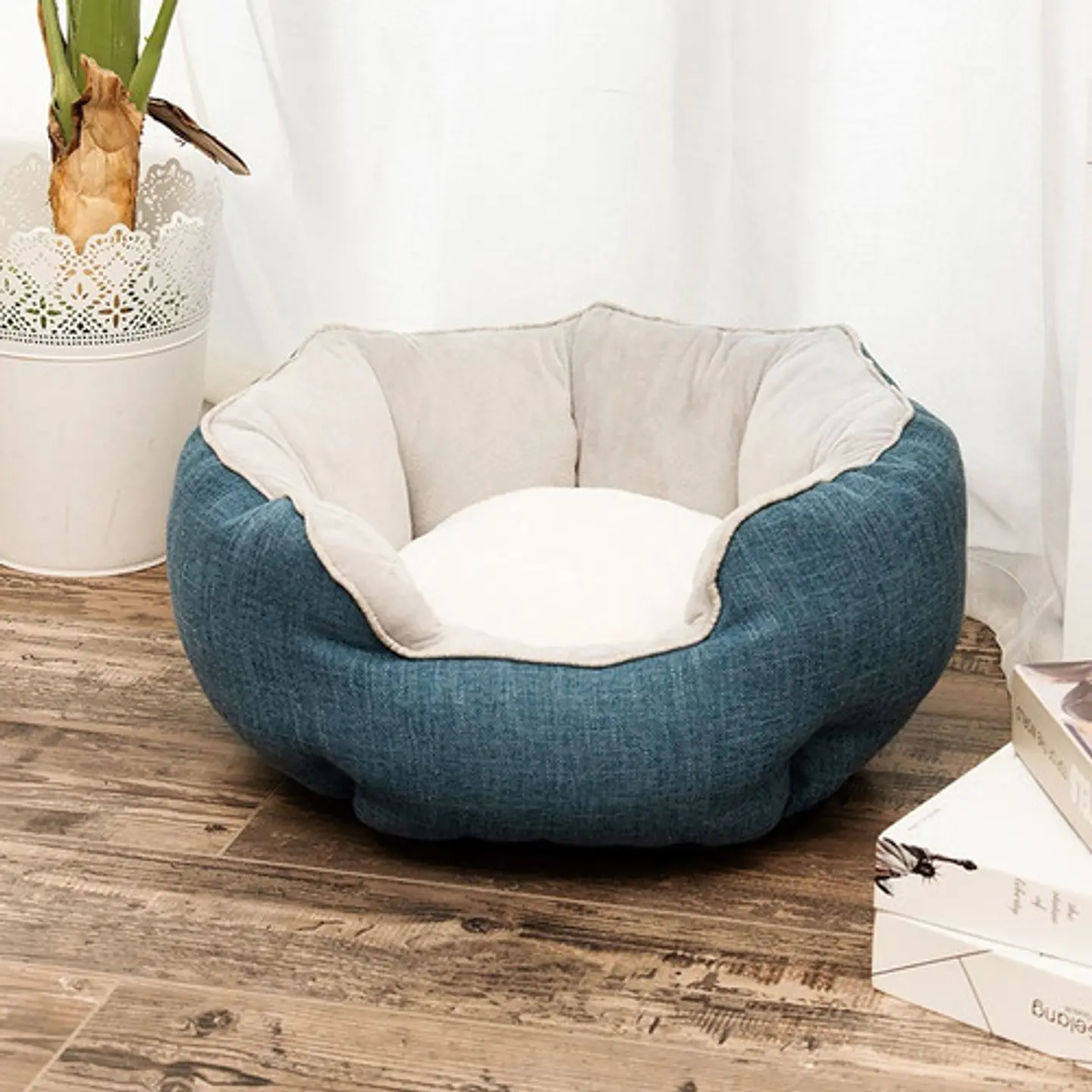 Cama Cojin Para Mascotas Acolchada Para Perro Y Gato  3