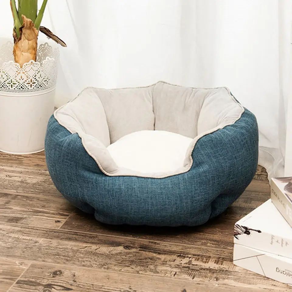 Cama Cojin Para Mascotas Acolchada Para Perro Y Gato  3