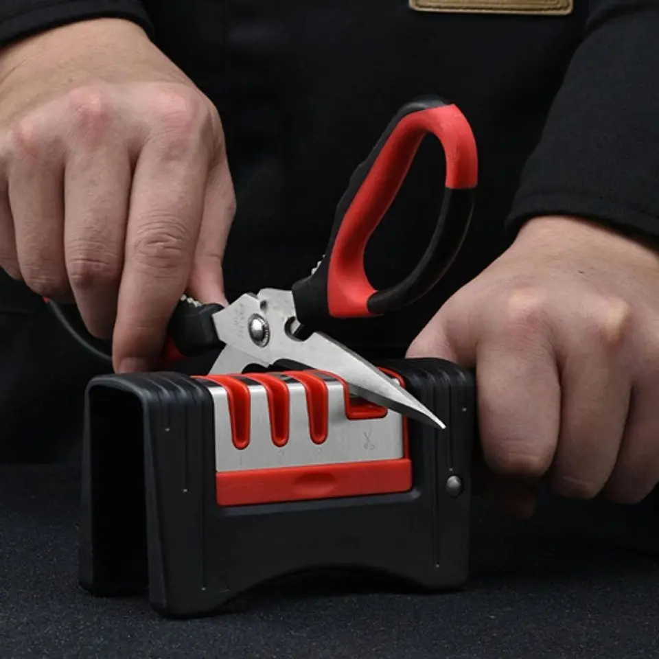Afilador De Cuchillo Tijeras 4 Etapas Manual  4