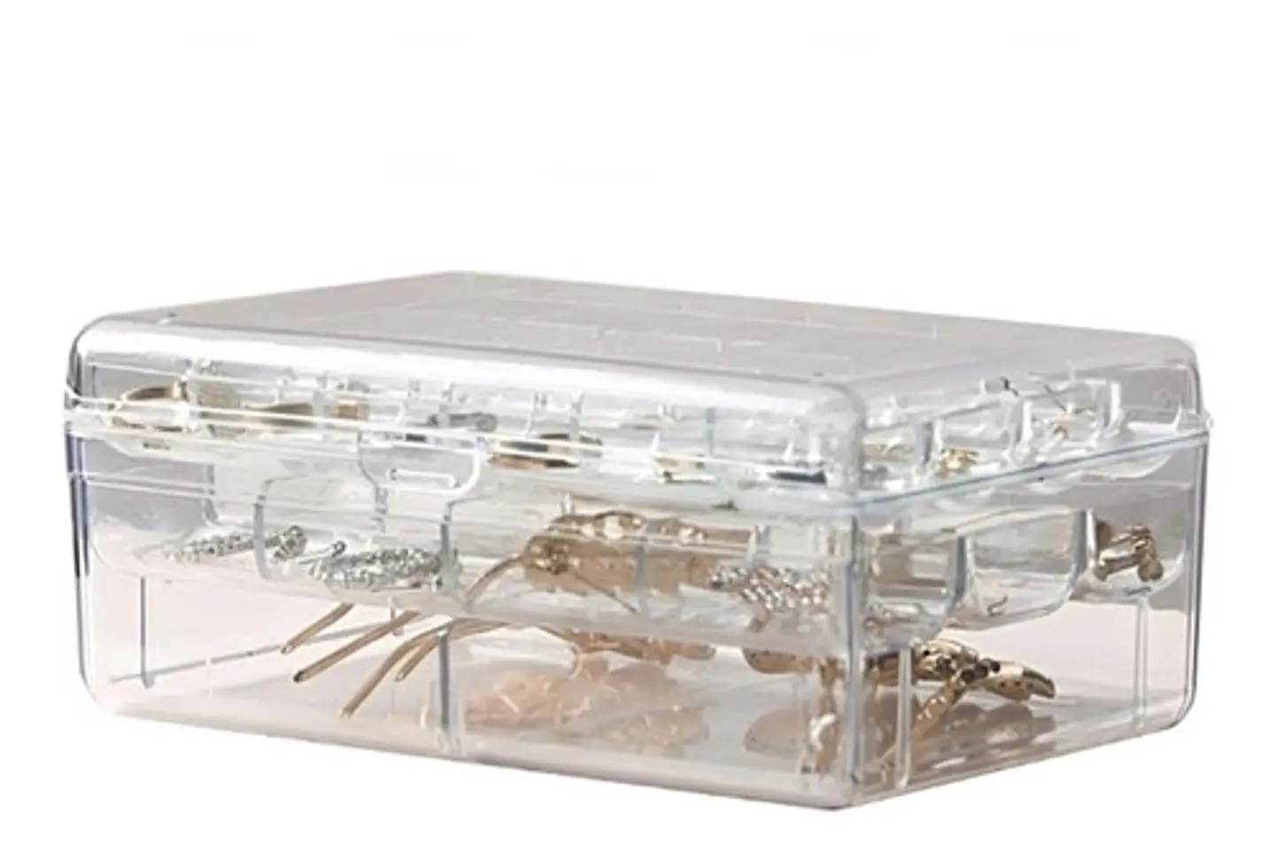 Caja Joyero De Plastico 3 Niveles 13 X 18 Cm 9