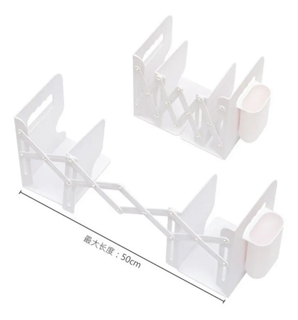 Organizador Soporte Libros Ajustable Con Portalápices 11
