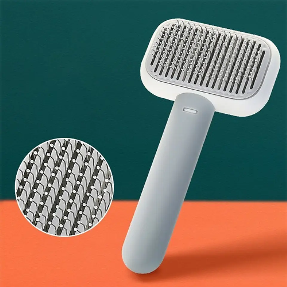 Cepillo Para Perro Y Gato Removedor Pelo Suave Mascotas 3