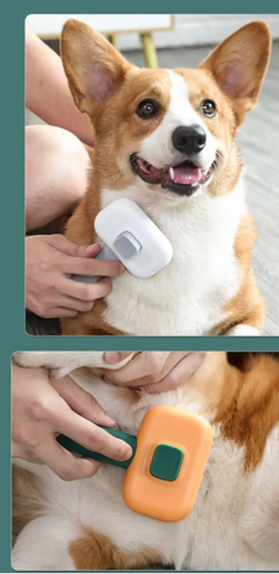 Cepillo Para Perro Y Gato Removedor Pelo Suave Mascotas 7