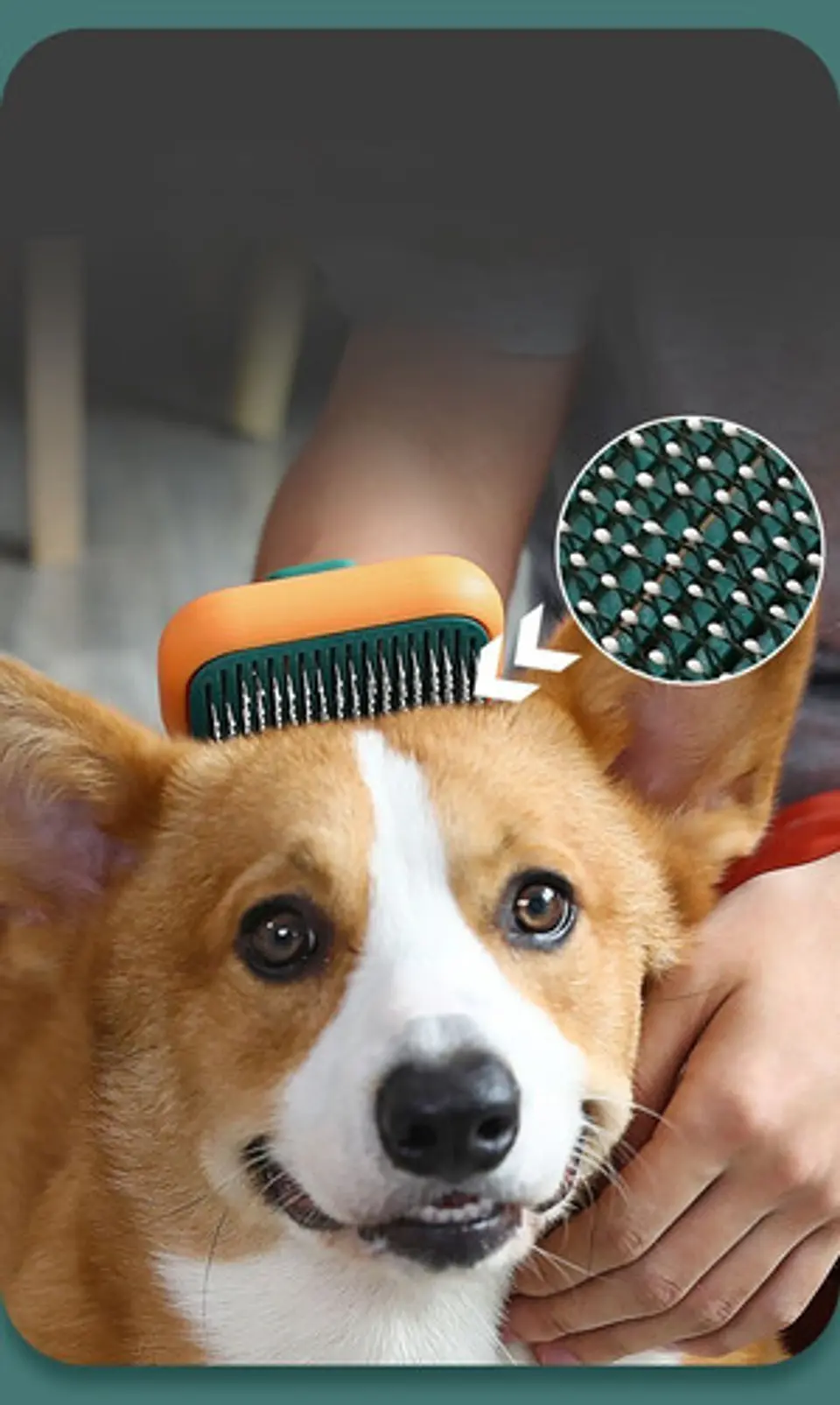 Cepillo Para Perro Y Gato Removedor Pelo Suave Mascotas 16