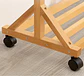 Perchero 100 Cm De Bamboo Con Ruedas Organizador - Miniatura 4