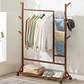 Perchero 100 Cm De Bamboo Con Ruedas Organizador - Miniatura 9