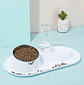 Tazon Comedero Bebedero Doble Para Mascota Gatos Y Perros  - Miniatura 10