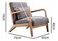 Sitial Poltrona Silla Con Almohada Cojín - Miniatura 5