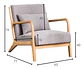 Sitial Poltrona Silla Con Almohada Cojín - Miniatura 7