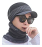 Set Calentador De Gorro Con Visera Más Bufanda Unisex - Miniatura 1
